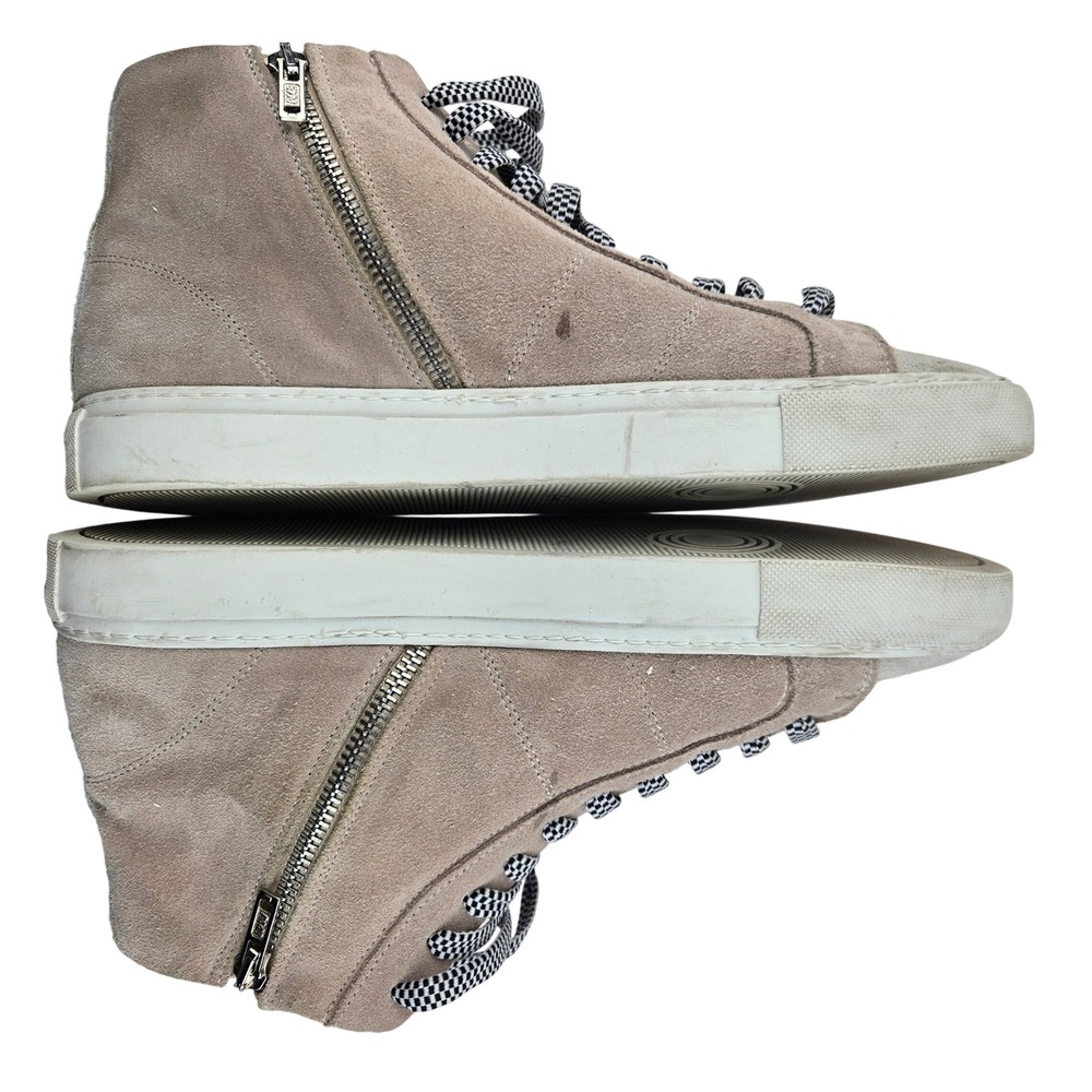 P448 Skate High Top Sneakers Pink Suede Sherpa Lining EU 41 US Women 10.5 - Picture 9 of 15